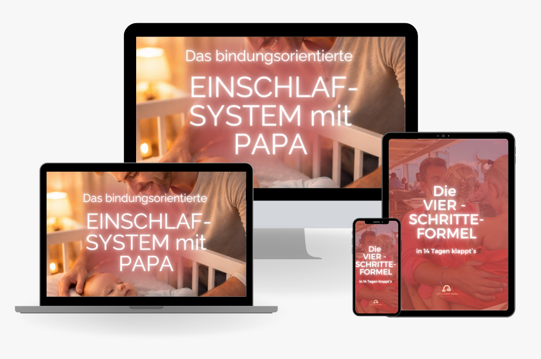 Einschlafsystem mit Papa — der Minikurs auf Laptop, Tablet und Handy